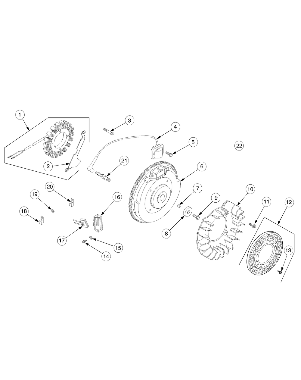 Ignition, Electrical And Flywheel Mfg Date K016 And Before Diagram and Parts List for GT2550 K015-K018-14A2E7P710 Cub Cadet Lawn Tractor